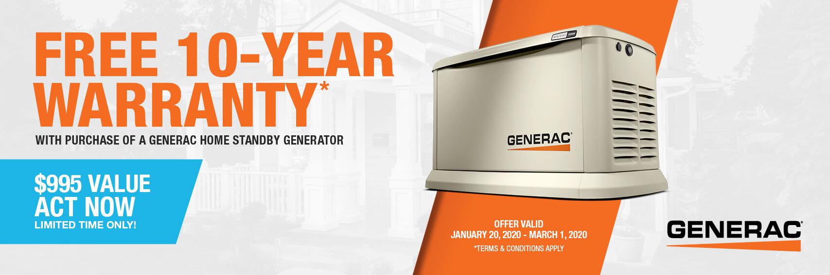 Homestandby Generator Deal | Warranty Offer | Generac Dealer | Fort Bragg, CA
